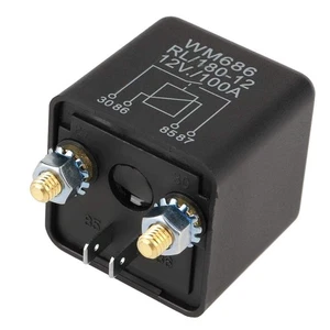 Relè Contattore, Relè Auto DC 12V 100A Relè Avviamento Auto Resistente per Autom... - Foto 1 di 7