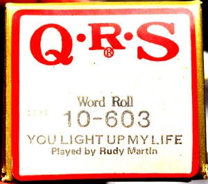 QRS Wortrolle Debby Boone YOU LIGHT UP MY LIFE Martin 10-603 Spieler Pianorolle - Bild 1 von 1