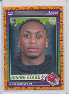 2024 Panini Score-A-Treat Rising Stars Orange Pumpkins RC Xavier Worthy #50 KC. - Bild 1 von 2