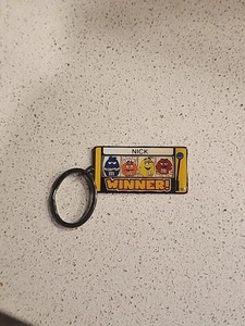M&Ms World Las Vegas Keychain Winner Souvenir Logo Keyring "Nick" Slot Machine - Picture 1 of 4