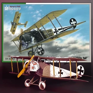 SPECIAL HOBBY 32065 1/32 FOKKER D.II "BLACK & WHITE TAIL" MODEL KIT - Bild 1 von 6