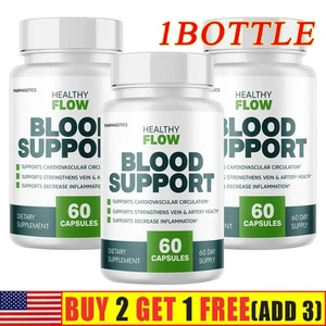 Supporto Sangue Flusso Sano, Circolazione Cardiovascolare - 60 Capsule - Foto 1 di 12