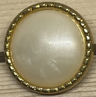 Borde Trenzado Perla Centro Plástico Vástago Botón Voluminoso 11/16" Lote W30 Foto 1 de 3