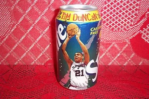 San Antonio Spurs Tim Duncan 1998-99 Championship Series Jugador Más Valioso Sprite Lata Vacía - Imagen 1 de 6