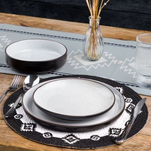 Round Table Dining Placemat Mat Kitchen Decor Christmas Merry Party - Picture 1 of 12