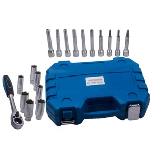 18PCS Suspension Shock Absorber Strut Nut Tool 21mm Go-Through 82mm Deep Sockets - Picture 1 of 9