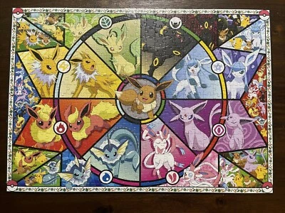 Rompecabezas de vitrales Buffalo Games Pokemon Eevee 500 piezas ~ COMPLETO Foto 1 de 4