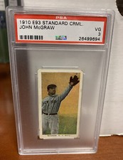 1910 E93 Standard Caramel John McGraw PSA 3