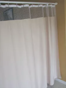 Curtain Nutmeg 144Wx93 HOSPITAL CLINIC LAB Antibacterial Antimicrobial medical - Picture 1 of 3