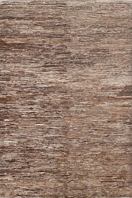 Abstract Gabbeh Afghan Oriental Area Rug Hand-knotted Wool Foyer Carpet 5x7 ft - Image 1 of 4