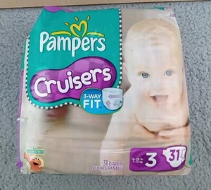 Pannolini Vintage Pampers Cruisers Taglia 3 31 Ct Da Collezione 2011 Sesame Street - Foto 1 di 9