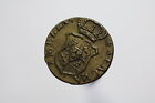 ITALY MILAN OLD COIN WEIGHT SPAIN MEZZA SPAGNA A91 #P155