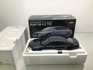 KYOSHO 09211NB AUDI A8 D3 4.2 TDI -BLUE METALLIC 1:18- HIGH QUALITY IN BOX - Imagen 1 de 10