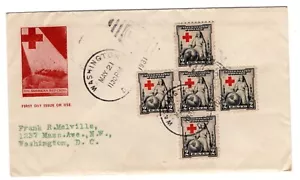 #702 Red Cross 1931 FDC - Planty #5b Gorham Washington DC - Picture 1 of 2