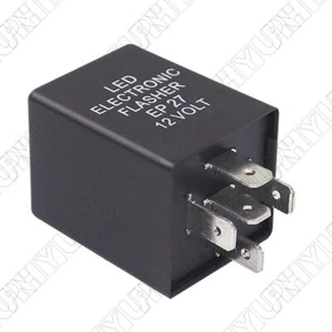 5-Pin LED Electronic Flasher Relay For EP27 LED Turn Signal Lamp Hyper Flash 12V - Picture 1 of 5