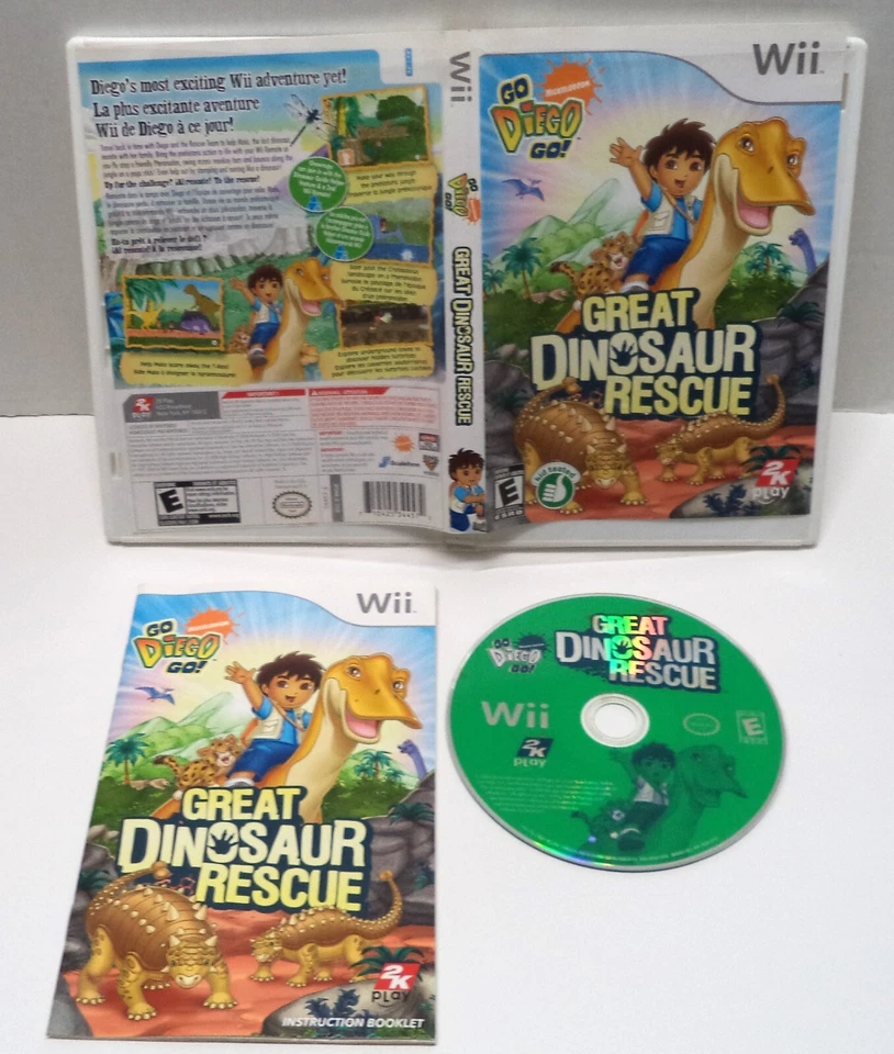 Great Dinosaur Rescue Nintendo Wii   Go Diego Go - Image 1 of 1