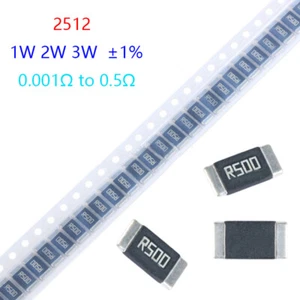 2512 Metalllegierung SMD/SMT Widerstände ±1% 1W 2W 3W Bereich 0,001Ω 0,0015Ω bis 0,5Ω/Ohm - Bild 1 von 10