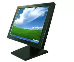 15" inch Stand Desktop Touch Screen LCD Monitor w/ VGA TFT POS - Picture 1 of 8