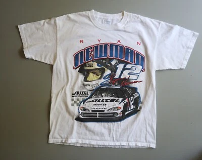 Vintage 2000s Y2k NASCAR Ryan Newman T Shirt Racing Mens XL White - Image 1 of 4