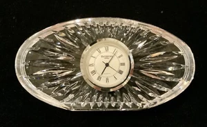 Funktionierende Waterford Kristall längliche Quarzuhr - Bild 1 von 8