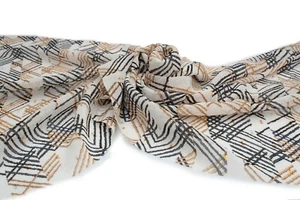 Chiffon printed fabric (Design No. 3) 50 x 150 cm  - Picture 1 of 7