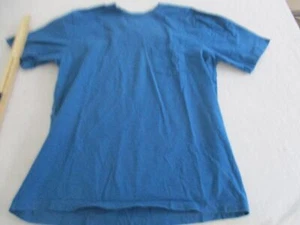 Basic Editions The Everyday Perfect Tee Blue Shirt Sz M - Picture 1 of 7