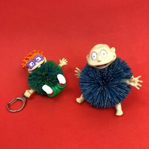 Vintage Nickelodeon Rugrats Rubber Koosh Balls PVC Figures Bundle Set x 2 1990s - Picture 1 of 5