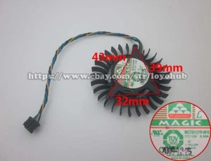 New Protechnic MGT6012YR-W10 Graphics card Cooling fan DC 12V 0.3A 4Wire 4-Pin - Picture 1 of 6