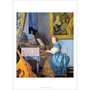 Vermeer, Johannes 'A Lady Seat At The Virginals' 1670 - Impresión artística - Varios tamaños - Imagen 1 de 3