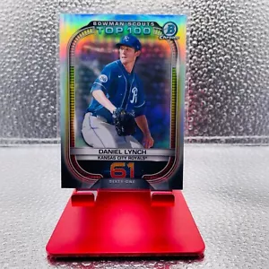 2021 Bowman Chrome #BTP-61 Daniel Lynch Bowman Scouts Top 100 - Picture 1 of 2