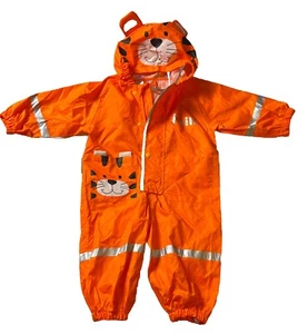 Unisex Kids Hooded Jacket Wind And Waterproof Raincoat For Girls And Boys - Picture 1 of 6