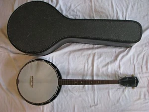 Vintage Silvertone / Harmony Tenor Banjo with Original Case - Picture 1 of 12