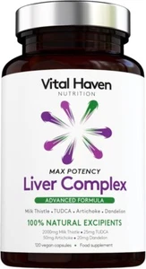 Liver Protector - Complex Formula - Milk Thirsle, TUDCA, Dandelion Roots, Artich - Picture 1 of 5