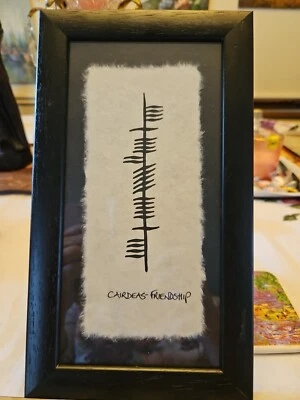 Irish Ogham Wishes Wall Hanging Friendship Handmade In Ireland By Ethel Kelly  — 第 1/4 张图片