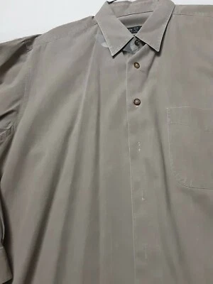 RARE The J. Peterman Company Men Beige Tan Thick Canvas Shirt L/S Cotton Large  - Image 1 of 4