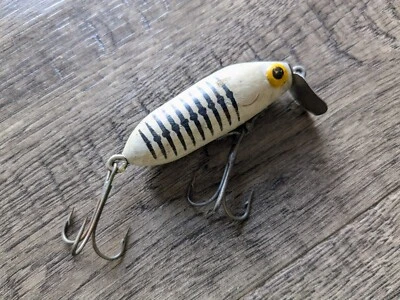 Señuelo de pesca vintage Rinehart JINX tigre blanco Foto 1 de 4