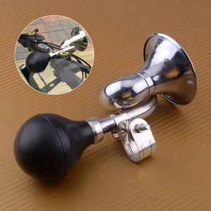 Hupe verchromt Trike Fahrradhupe Tröte Posthorn Ballhupe Fahrrad Horn - Bild 1 von 5