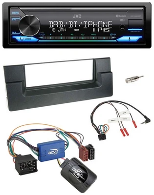 JVC Bluetooth DAB USB Lenkrad Autoradio für BMW 5er E39 1996-2004 Aktivsystem - Bild 1 von 4