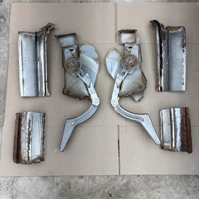 1968-1969 AMC  AMX Javelin Rear Tailpanel Trunk Upper Package Tray Hinges - Image 1 of 4
