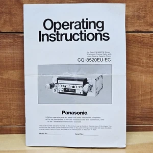 Panasonic CQ-8520EU EC Autoradio Bedienungsanleitung Manual Original - Bild 1 von 10
