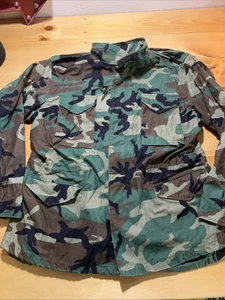 Cappotto da campo US Air Force Cold Weather Woodland mimetico X-LARGE LUNGO - Foto 1 di 8
