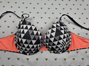 Victorias Secret Geometric Neon Bra Wear Everywhere Push up Bra 34C - Picture 1 of 7