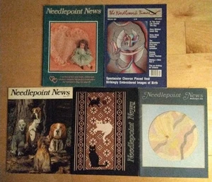 11 Vintage Needlepoint News Magazine 1977 -1988 Patterns & All Arten Projects - Bild 1 von 6