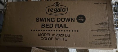 Riel de cama oscilante Regalo blanco 43" de largo - Modelo: 2020 DS de 2 a 5 años Foto 1 de 2