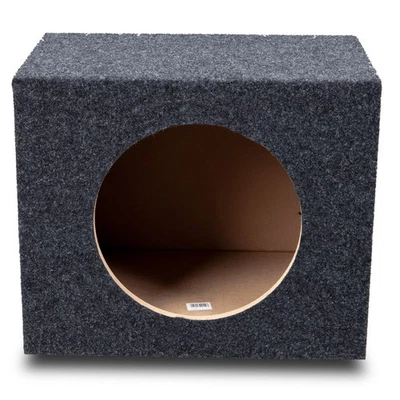 Subwoofer sellado de 10" para audio para automóvil subcaja de ángulo trasero gabinete altavoz audio Foto 1 de 4