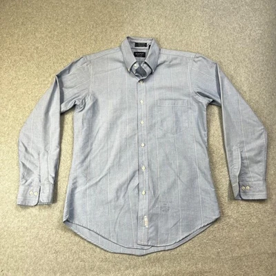 GANT Hugger Oxford Club Button Up Shirt Mens 15.5 32/33 Fitted Blue Striped - Image 1 of 4