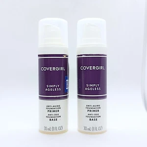 2 Covergirl Simply Ageless Anti-Aging Foundation Serum Primer Base, 1 oz. Each - Picture 1 of 2