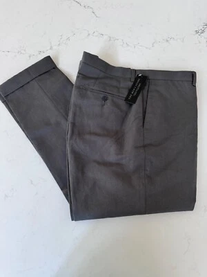 Bloomingdale's Hombre Tienda Algodón/Lino Vestido Pantalones Talla 40x33 Nuevo Con Etiquetas Foto 1 de 4