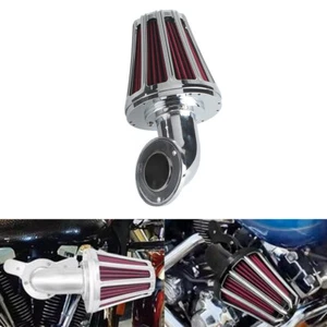 Chrome Air Filter Cleaner Intake Kit For Harley Touring FLH 00-07 Dyna FXDC FXDL - Picture 1 of 10