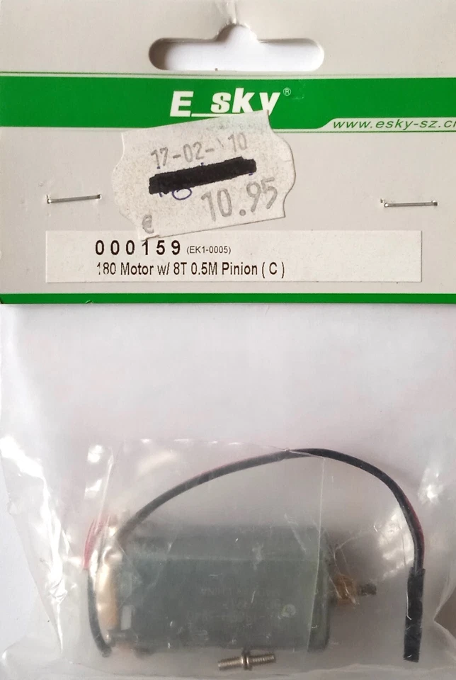 E Sky EK1-0005 000159 180 Motor Mit 8T 0.5M Ritzel E-Sky Esky Heli RC Modell NOS - Bild 1 von 1